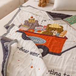 Марлевое хлопковое одеяло "Toys", 150*200 см. / арт. 279-13