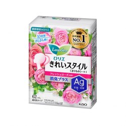 Ежедневные ароматизированные прокладки 14 см. KAO Laurier Deodorant Plus Ag+ (62 шт, Япония) в ассортименте / арт. 279-140