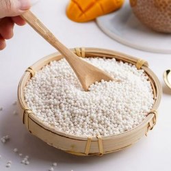 Крахмальные шарики белые Tapioca Pearl Bubble Tea (Boba, тапиока, 200 гр., рецепт внутри!) / арт. 281-82