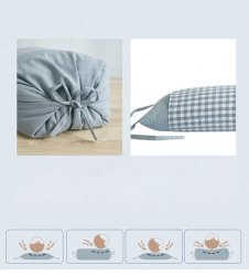 Подушка хлопковая с гречихой MUJI (Япония) / арт. 282-43