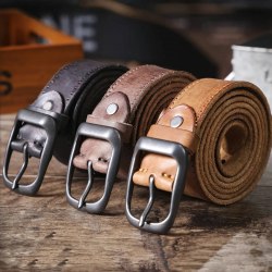 Кожаный ремень ручной работы (в коробке) / арт. 284-16