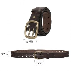 Кожаный ремень ручной работы / арт. 284-7