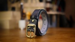 Кожаный ремень ручной работы / арт. 284-10