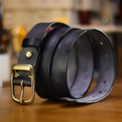 Кожаный ремень ручной работы / арт. 284-10