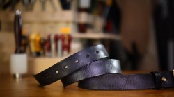 Кожаный ремень ручной работы / арт. 284-10