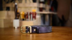 Кожаный ремень ручной работы / арт. 284-10