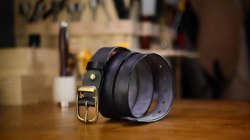 Кожаный ремень ручной работы / арт. 284-10