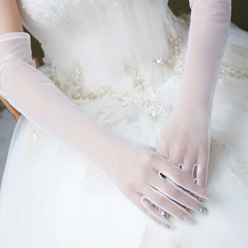 Перчатки длинные "Вуаль ZERO" / арт. 286-61б