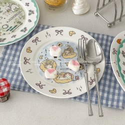 Тарелка фарфоровая "Жизнь в удовольствие" / арт. 288-39