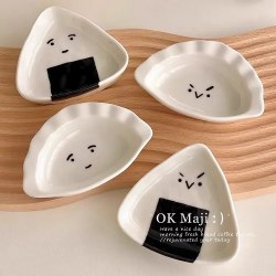 Тарелка соусник "Удивленный Онигири" / арт. 288-37