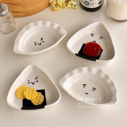 Тарелка соусник "Удивленный Онигири" / арт. 288-37