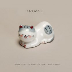 Керамическая статуэтка "Счастливый кот" (подставка) / арт. 289-145