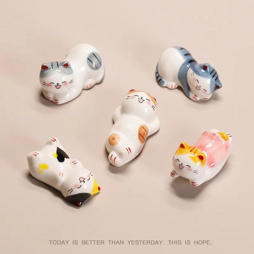 Керамическая статуэтка "Счастливый кот" (подставка) / арт. 289-145