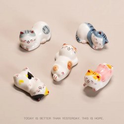 Керамическая статуэтка "Счастливый кот" (подставка) / арт. 289-145