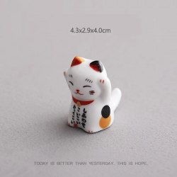 Керамическая статуэтка "Японский кот удачи" (подставка) / арт. 289-141