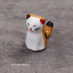 Керамическая статуэтка "Рыжий кот" (подставка) / арт. 289-139