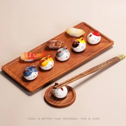 Керамическая статуэтка "Кошачья голова" (подставка) / арт. 289-138