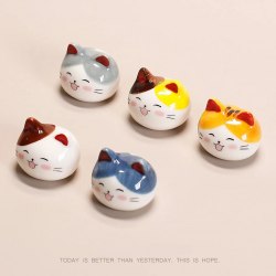 Керамическая статуэтка "Кошачья голова" (подставка) / арт. 289-138