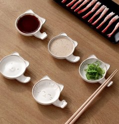 Тарелочка для соуса "Котенок" ФаСоЛа (Япония) / арт. 289-89