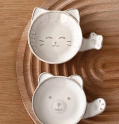 Тарелочка для соуса "Котенок" ФаСоЛа (Япония) / арт. 289-89