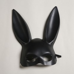 Маска кролика чёрная матовая "Black Rabbit" / арт. 21022-4чм