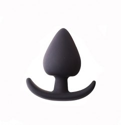 Анальное силиконовое яйцо с гибким основанием для ношения (XXL) 6,2 см. / арт. 20123-9