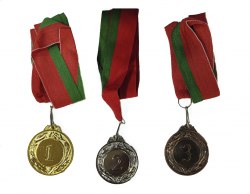 Медаль сувенирная 4,5sm медали с ленточкой