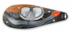 Набор для плавания Intex маска трубка 55648 серый