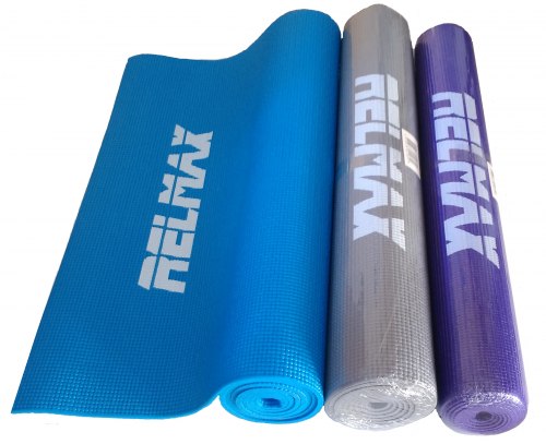 Коврик Relmax гимнастический Yoga mat 173*61*0,5 см фиолетовый с чехлом