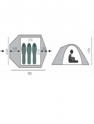 Палатка BTrace туристическая Shield 3