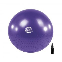Мяч Lite Weights гимнастический 75см, с насосом, BB010-30 фиолетовый