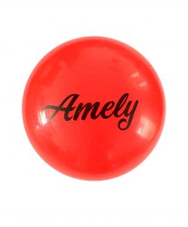 Мяч для художественной гимнастики Amely AGB-102 19 см; серебристый цвет с блестками