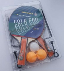 Набор настольного тенниса, Gold Cup арт.F3318 (2ракетки, 3 мяча+сетка)