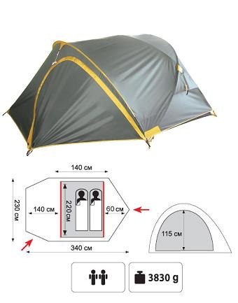Палатка Tramp туристическая Colibri Plus
