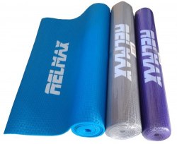 Коврик Relmax гимнастический Yoga mat 173*61*0,6 см (в чехле) серый