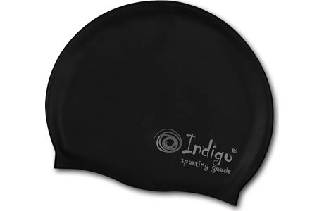 Шапочка для плавания INDIGO силикон (102SC-BK)