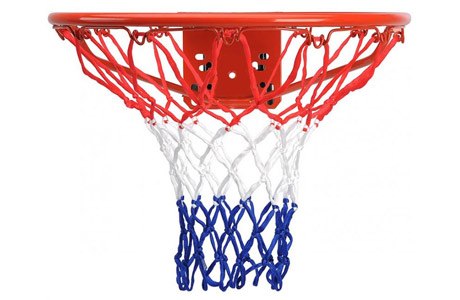 Сетка FORA баскетбольная трехцветная JAC9302 диам. 3.8 мм, длина 42 см