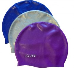 Шапочка для плавания силиконовая CLIFF