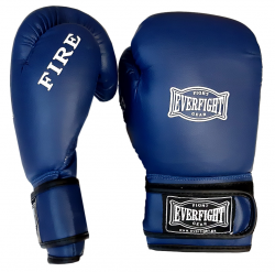 Перчатки EVERFIGHT EBG-536 для бокса FIRE 8oz синие