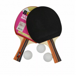 Настольный теннис CLIFF Bolli Pai 6005B набор для игры в настольный теннис 2-ракетки+3 шарика в чехле.