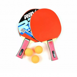 Настольный теннис CLIFF RBV 0003H набор для игры в настольный теннис 2-ракетки+3 шарика в чехле.