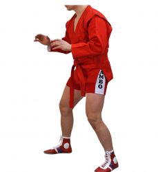 Форма самбо Vimpex Sport (куртка+шорты+пояс) арт 3130 (1/150) красный