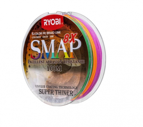 Шнур Ryobi SMAP PE8X 100m Multi Colour 0.84/0.148