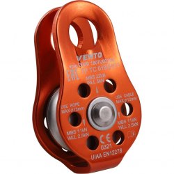 Блок-ролик одинарный Vento Спасатель ЛЮКС дюраль с подшипником vnt 1099