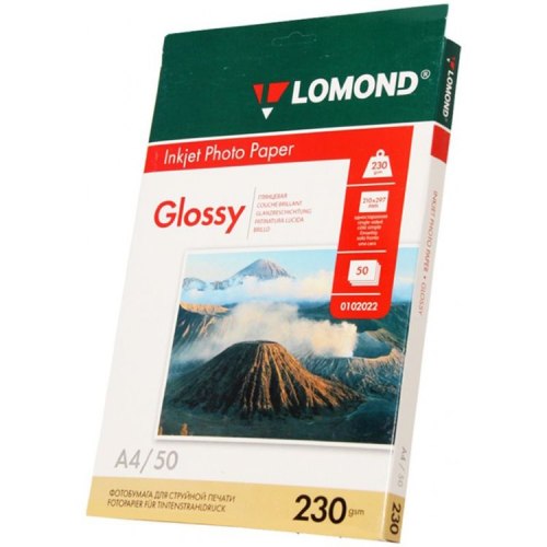 LOMOND Inkjet Photo Paper Glossy A4 210x297/25 230gsm