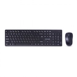 Комплект Клавиатура + Мышь Delux DLD-1505OGB Беспроводная мышь 2.4G
