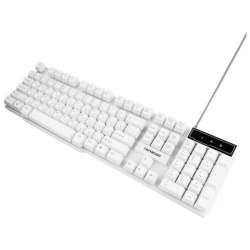 Клавиатура USB, Гарнизон GK-200, Белый