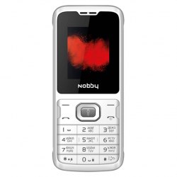Мобильный телефон Nobby 110 бело-серый