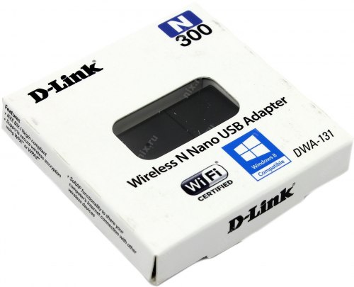 Сетевая карта D-Link DWA-131, Беспроводная, 300M, USB
