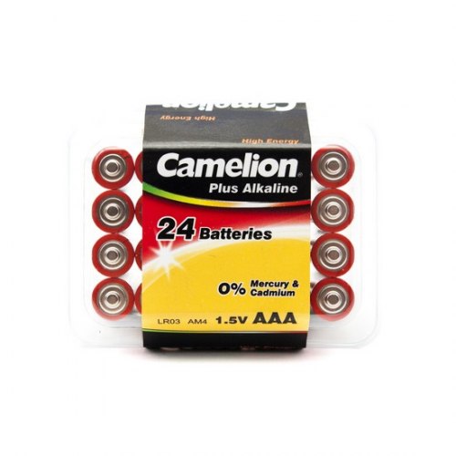 Батарейка CAMELION AAA Plus Alkaline, LR03-PB24 , 1.5V, 1250 mAh